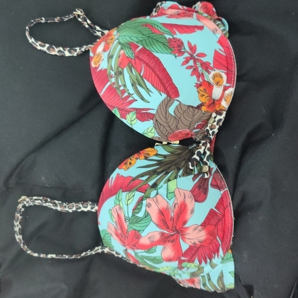 Blue floral bikini top - Picture 5 of 8